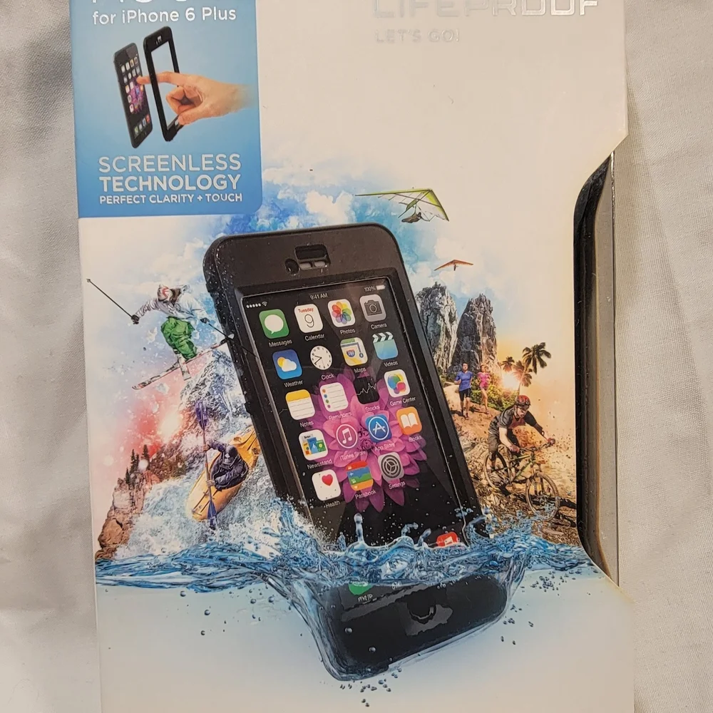 nuuds Black Waterproof Phone Case with Screenless Technology